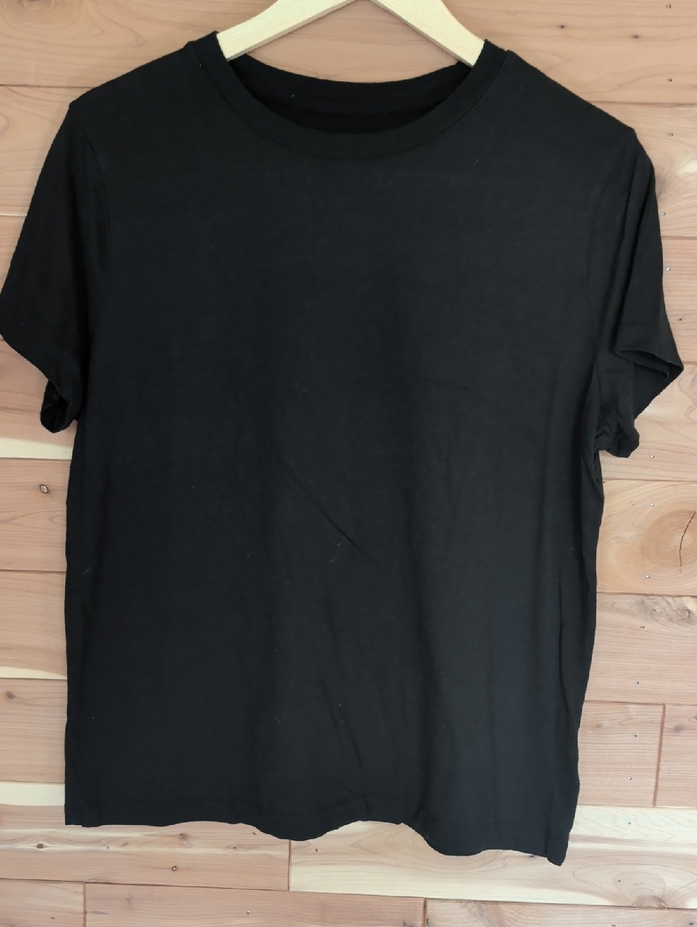 A New Day Black Short Sleeve Crewneck Tee, Size XL, Soft